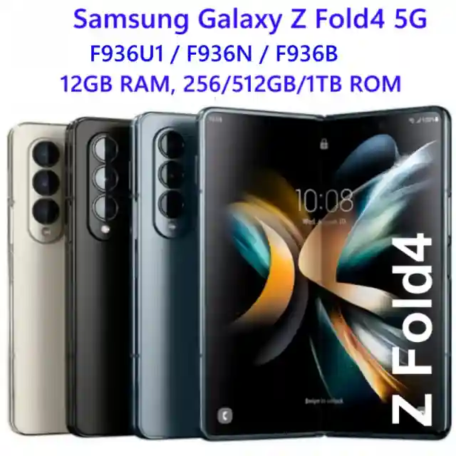 Samsung Galaxy Z Fold 4 – 12GB RAM, 256/512GB, Foldable, 5G, Unlocked