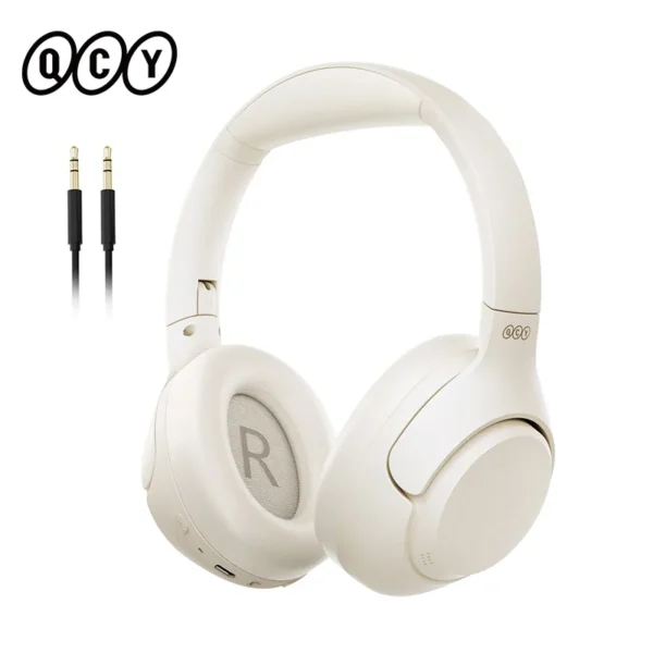 QCY H3 ANC Wireless Headphones Bluetooth 5.4 Hi-Res Audio Over Ear Headset 43dB Hybrid Active Noise Cancellation Earphones 60H - Image 8