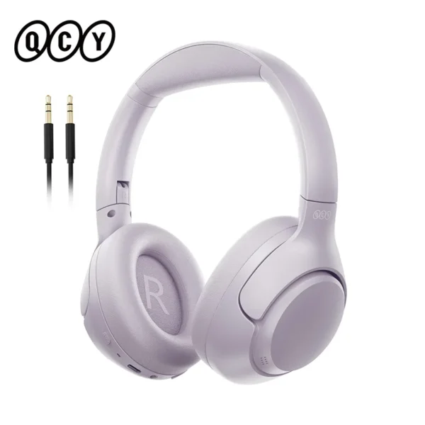 QCY H3 ANC Wireless Headphones Bluetooth 5.4 Hi-Res Audio Over Ear Headset 43dB Hybrid Active Noise Cancellation Earphones 60H - Image 7